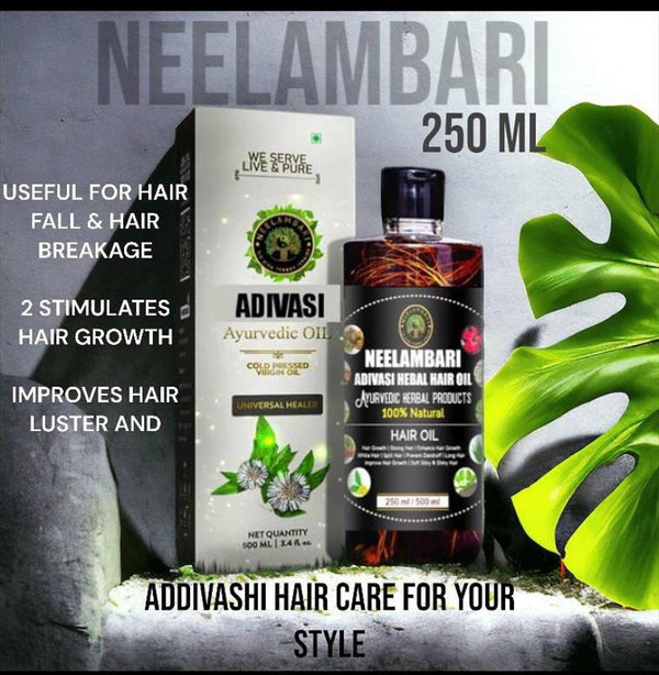 Adivasi Neelambari Herbal Hair Oil 🌿